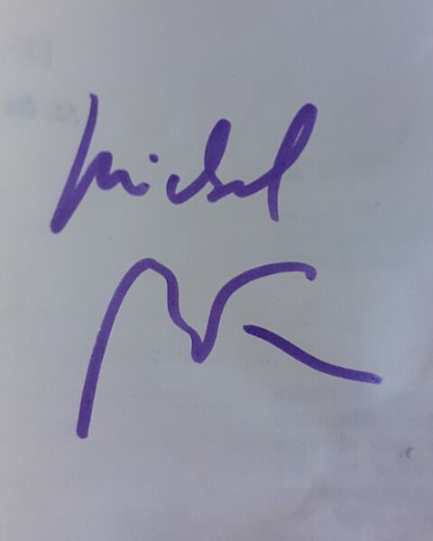 Autographe Michel Butor
