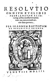 Benedetti - Resolutio omnium Euclidis problematum, 1553 - 11183.jpg