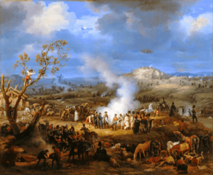 Archivo:Bivouac on the Eve of the Battle of Austerlitz, 1st December 1805