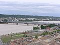 Bordeaux -pont St Jean et passerelle Eiffel vus depuis la flèche Saint-Michel