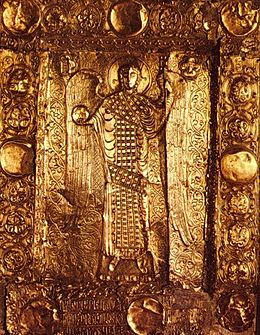 Archivo:Byzantine Golden Icon of the Archangel Michael