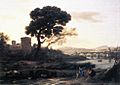 Claude Lorrain - Landscape with Shepherds - The Pont Molle - WGA04993