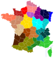 France proposal regions (1955) map