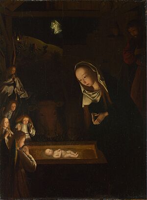Archivo:Geertgen tot Sint Jans, The Nativity at Night, c 1490