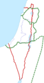 Historical boundaries of Palestine (plain)