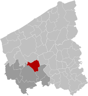 Archivo:Langemark-Poelkapelle West-Flanders Belgium Map