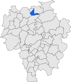 Localización del municipio dentro de la comarca de Osona