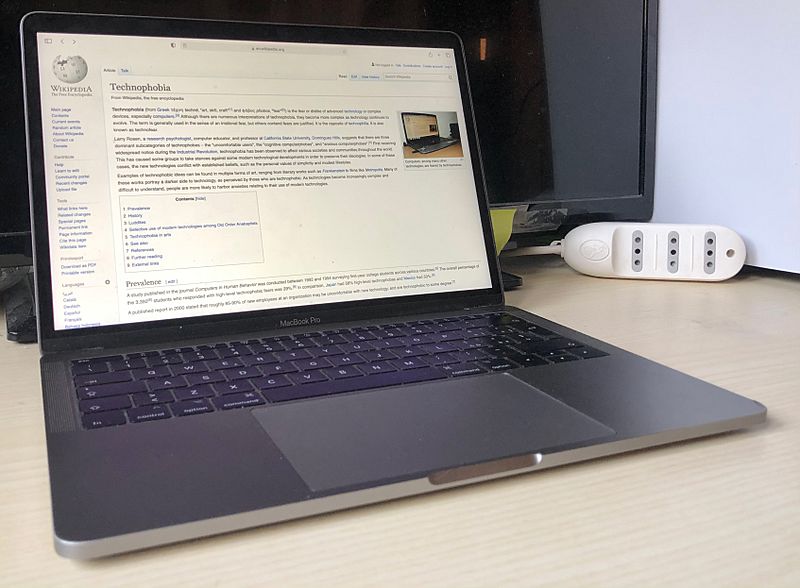 MacBook With Technophobia Page