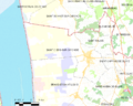 Map commune FR insee code 33389