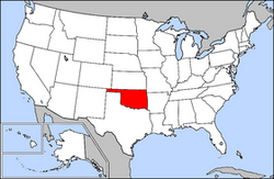 Archivo:Map of USA highlighting Oklahoma