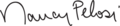 Nancy Pelosi Signature