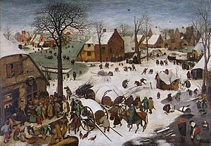Archivo:Pieter Bruegel der Ältere - Volkszählung zu Bethlehem