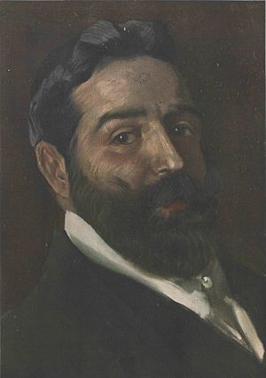 Retrato de Carlos Vázquez, en Álbum Salón, pintado por Sorolla, p 48, 1905 (cropped).jpg