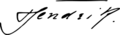 Signature of Duke Henry of Mecklenburg-Schwerin