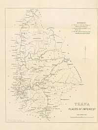 Archivo:Thana district Places of Interest 1896 map