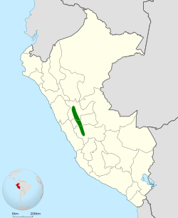Distribución geográfica de la tangara pectoral.