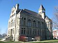 Union County Courthouse, Liberty, blue sky