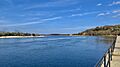 Waterfront promenade and Youngs Island, Stony Brook, New York - 20221124