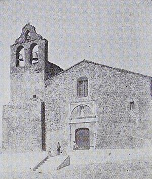 Archivo:1929, Enciclopedia universal ilustrada europeo-americana, Usagre (cropped) Fachada de la iglesia parroquial