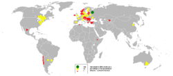 Países productores de avena en el año 2005