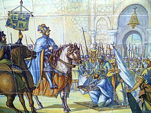 Archivo:Alfonso VI reconquista Toledo