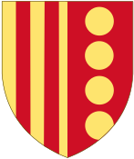 Arms of Elisenda of Montcada, Queen of Aragon.svg