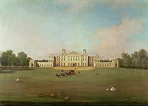 Archivo:Canaletto - Badminton House, Gloucestershire