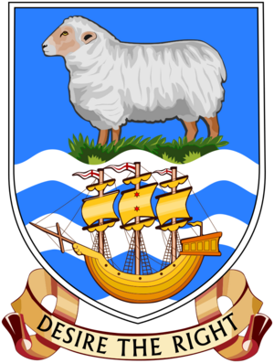 Coat of arms of the Falkland Islands (variant).svg