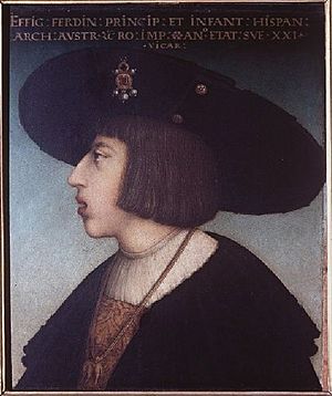 Archivo:Hans maler, ritratto di Ferdinando I d'Asburgo