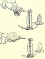 Illustrations in the book Heat considered as a mode of motion (fig 4 and 5) by John Tyndall