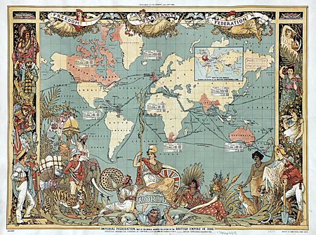 Archivo:Imperial Federation, Map of the World Showing the Extent of the British Empire in 1886 (levelled)