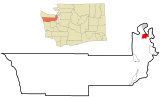 Jefferson County Washington Incorporated and Unincorporated areas Port Hadlock-Irondale Highlighted.svg