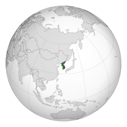 Archivo:Korea (orthographic projection)