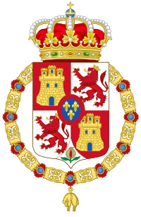 Archivo:Lesser Royal Coat of Arms of Spain (1700-1868 and 1834-1930) Golden Fleece Variant