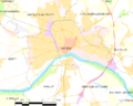 Map commune FR insee code 58194