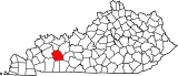 Map of Kentucky highlighting Muhlenberg County.svg