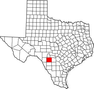 Map of Texas highlighting Uvalde County.svg
