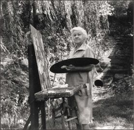 Archivo:Mary Elizabeth Price at her easel