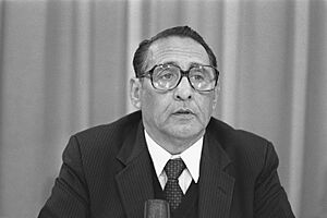 Archivo:Persconferentie president Duarte , kop, Bestanddeelnr 934-1069