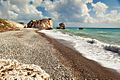 Petra tou romiou beach