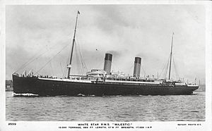Archivo:RMS Majestic postcard