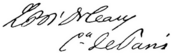 Firma de Felipe de Orleans