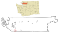 Skagit County Washington Incorporated and Unincorporated areas Lake McMurray Highlighted