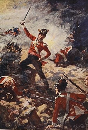 Archivo:William Barnes Wollen, Colin Campbell at the Siege of San Sebastián in 1813