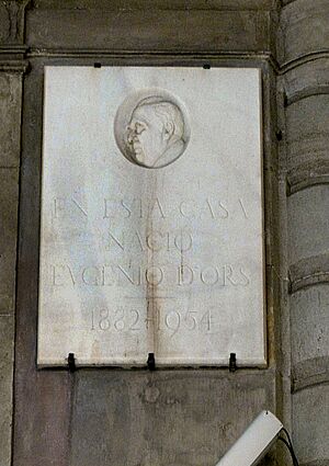 Archivo:089 Aquí va néixer Eugeni d'Ors, c. Comtal