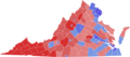 2020 United States Senate election in Virginia results map by county