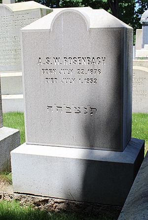 Archivo:A.S.W. Rosenbach Headstone
