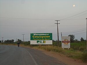 Archivo:Acceso a Concepción por la Ruta Nacional PY05 "General Bernardino Caballero"
