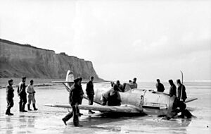 Archivo:Bundesarchiv Bild 101I-344-0741-30, Frankreich, notgelandete Me 109