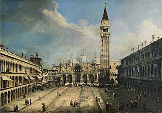 Canaletto - The Piazza San Marco in Venice - Google Art Project